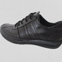 Габровски мъжки обувки от ЕСТЕСТВЕНА КОЖА с ходило от термокаучук (модел 159), снимка 4 - Ежедневни обувки - 37931765