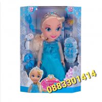 Комплект Кукла Елза, Princess Elza, с аксесоари, Синя, снимка 2 - Кукли - 38297590