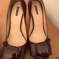Обувки Армани бордо, снимка 1 - Дамски обувки на ток - 36557085