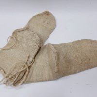 Чорапи вълнени ръчно плетени, нови с връзки, етника(16.4), снимка 6 - Антикварни и старинни предмети - 43557892