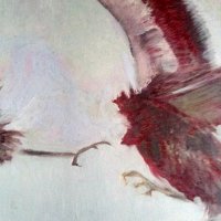 Маслена картина платно Орлова битка , снимка 2 - Картини - 38843344