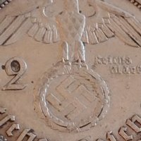 Сребърна монета 2 райхсмарки 1939г. Нацистка Германия Трети Райх с СХВАСТИКА за КОЛЕКЦИЯ 42055, снимка 6 - Нумизматика и бонистика - 43798560