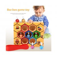 3565 Дървена игра кошер с пчели, снимка 3 - Образователни игри - 37817228