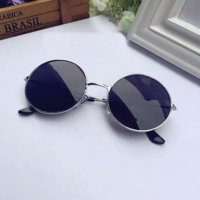 Кръгли слънчеви очила черни унисекс мъжки дамски  , снимка 7 - Слънчеви и диоптрични очила - 28647026