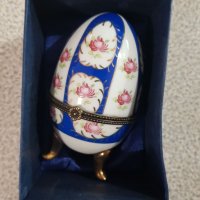 Декоративни порцеланови яйца - кутийка Limoges / Лимош - ръчна изработка - 2 бр., снимка 17 - Колекции - 27969255