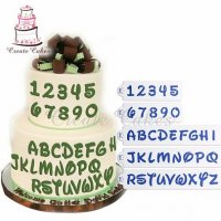 Азбука Дисни стил букви Латиница и цифри числа 5 бр шаблон стенсил спрей торта украса scrapbooking, снимка 1 - Други - 32577366