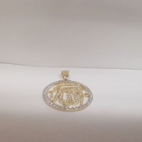 Златен медальон машаала , снимка 2 - Колиета, медальони, синджири - 37433680