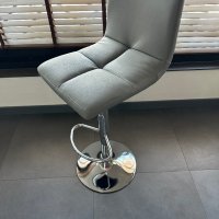 Бар стол Largo gray хром + безплатна доставка и гаранция, снимка 4 - Столове - 43157871