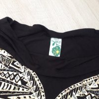 Черна тениска с пеперуда , снимка 3 - Тениски - 28354459