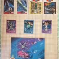 Стар колекционерски албум с марки от СССР на тема Космос, снимка 5 - Филателия - 38206382