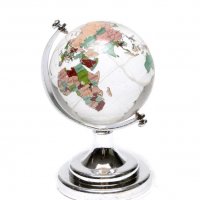 Декоративна фигурка, Глобус, Стъклен, 5 см, снимка 1 - Арт сувенири - 37228748