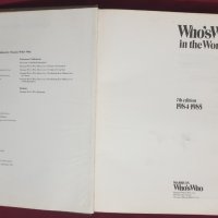 Кой кой е в света 1984-1985 - голям справочник, снимка 2 - Енциклопедии, справочници - 43619391