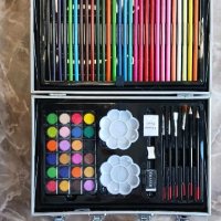 Детско куфарче за рисуване 145 части , снимка 2 - Рисуване и оцветяване - 43188330