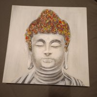 🪔🏩 Буда здраве🍀  щастие 🌹любов 🍀просперитет релефна картина, снимка 5 - Картини - 43316758