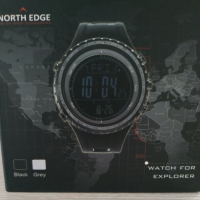 Часовник North Edge Rigid, черен, снимка 2 - Мъжки - 44910891