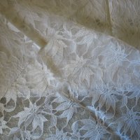 Бяла дантела за рокля, блуза, пола и декорации, снимка 1 - Други - 28942167