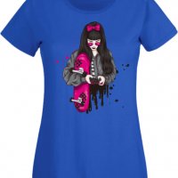 Дамска Тениска Scate woman purple,Изненада,Повод,Подарък,Празник, снимка 7 - Тениски - 37639528