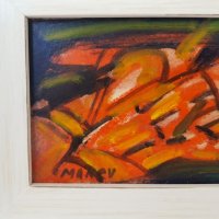Никола Манев В Облаците маслени бои в перфектна силна рамка, снимка 3 - Картини - 22743956