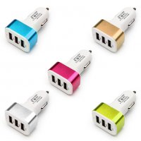 Троен USB разклонител за запалка, снимка 5 - Аксесоари и консумативи - 28393874