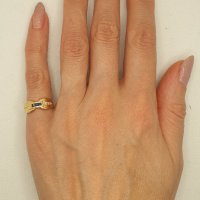 Златни пръстени с сапфири, рубини и диаманти- 18К, снимка 14 - Пръстени - 39790245