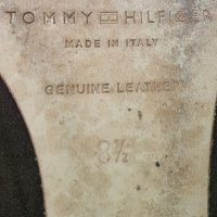 Луксозни пантофки Tommy Hilfiger - сатенени и лачени обувки!, снимка 6 - Дамски елегантни обувки - 27970580