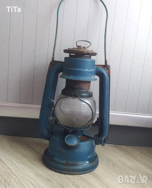 Винтидж ретро газена лампа фенер морска декорация, снимка 1