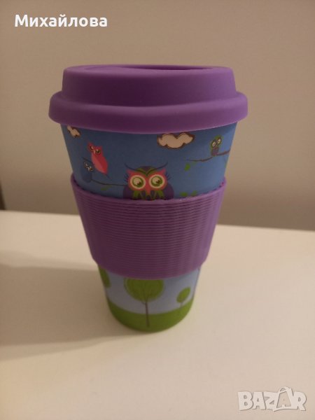 Бамбукова чаша за кафе/чай за многократна употреба , снимка 1