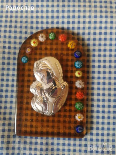 италианска икона Murano glass , снимка 1