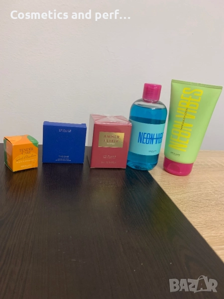 Лот от дамски парфюм + сенки + душ гел + нежна грижа и крем за тяло , снимка 1