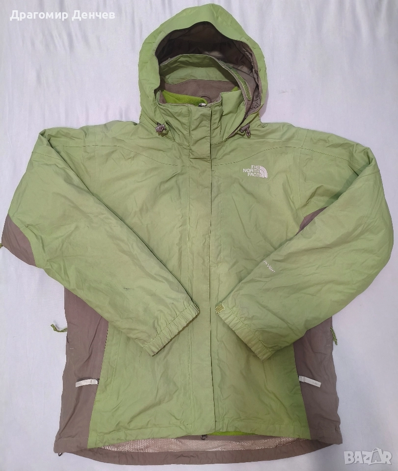 Дамско двуслойно яке North Face с прибираща се качулка L, снимка 1