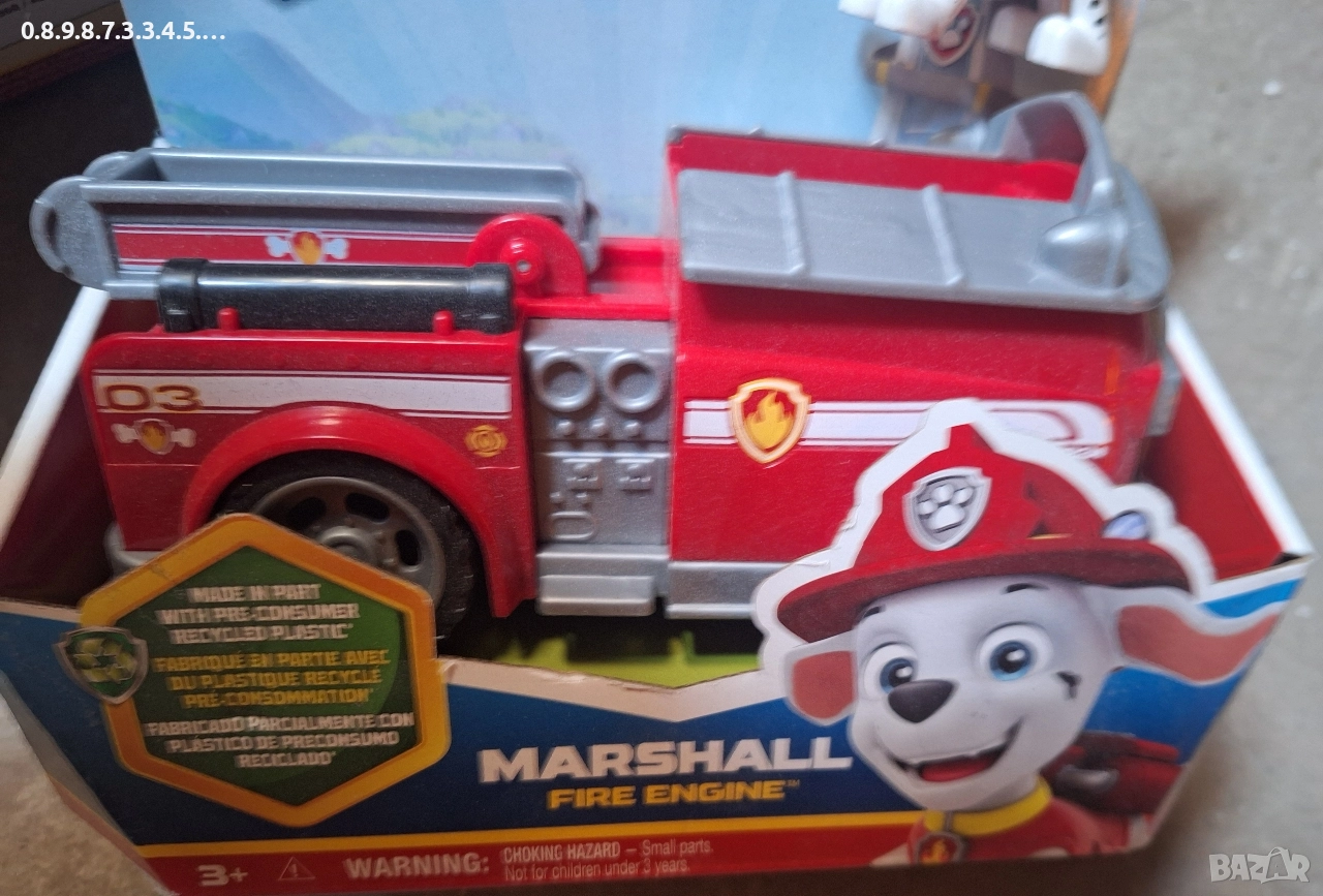 Пес Патрул Paw Patrul пожарната кола на Маршал, снимка 1