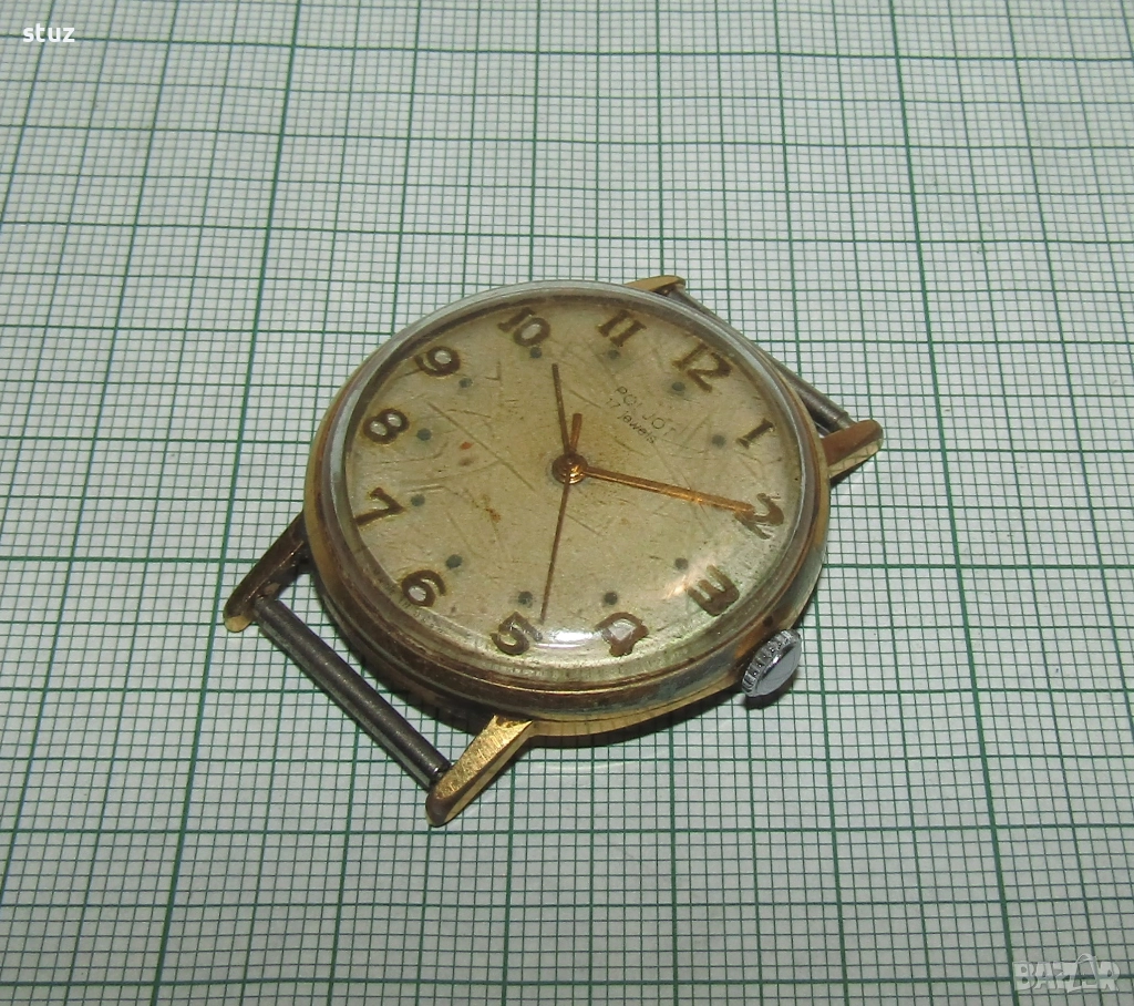 Мъжки часовник Полет, позлатен AU20, снимка 1