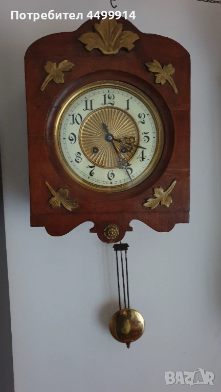 Стенен механичен часовник "Густав Бекер", снимка 1