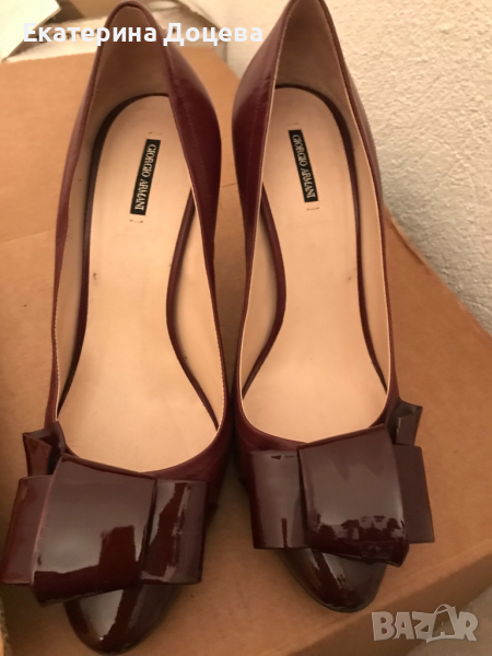 Обувки Армани бордо, снимка 1