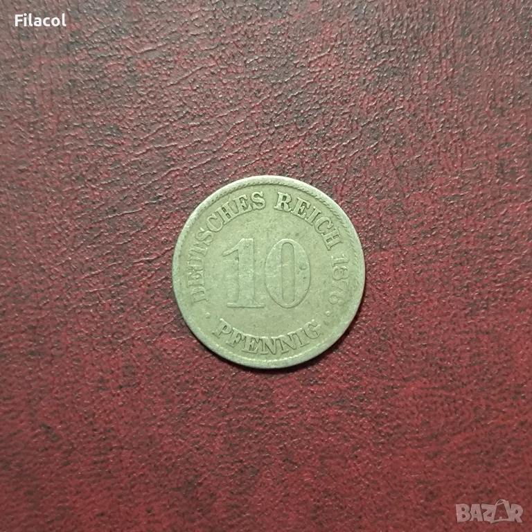 Германия Империя 10 пфенига 1876 година , снимка 1