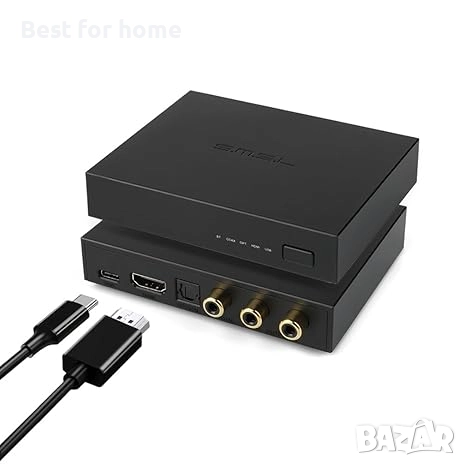 SMSL PS100 Цифрово-аналогов аудио конвертор, USB/Опт./Коаксиален/, снимка 1