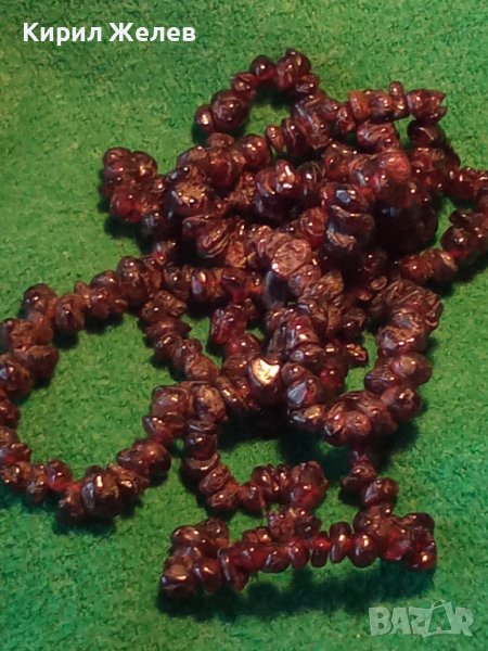 КОЛИЕ НАТУРАЛЕН ТЪМНО-ЧЕРВЕН ГРАНАТ РЯДКО 71611, снимка 1