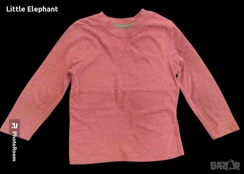 Блузка с дълъг ръкав за 3-4 год момченце,бургунди,Англия/нова, снимка 1