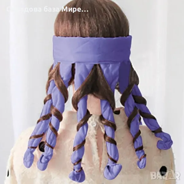 Ролка за коса сатенена текстура. 8 броя по 30 сантиметра, снимка 1