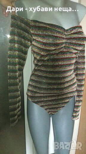 Многоцветно боди/трико, без закопчаване🍀❤S,M, ГО до 100см.❤🍀4389, снимка 1