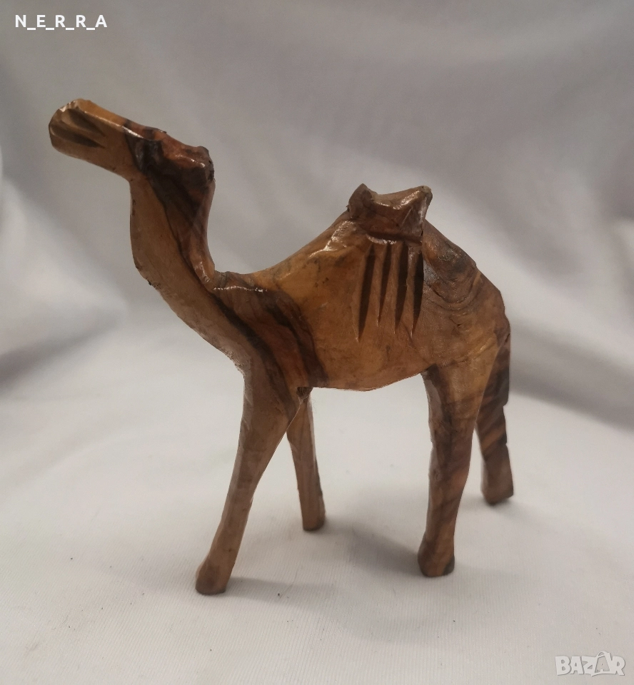 Дървена фигура на камила, снимка 1