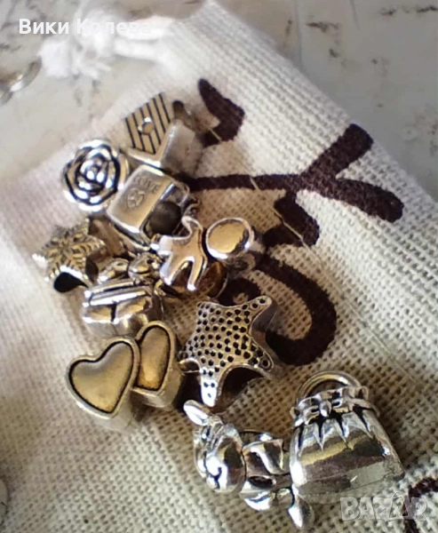 Продавам сребристи мъниста за гривни / бижута, снимка 1