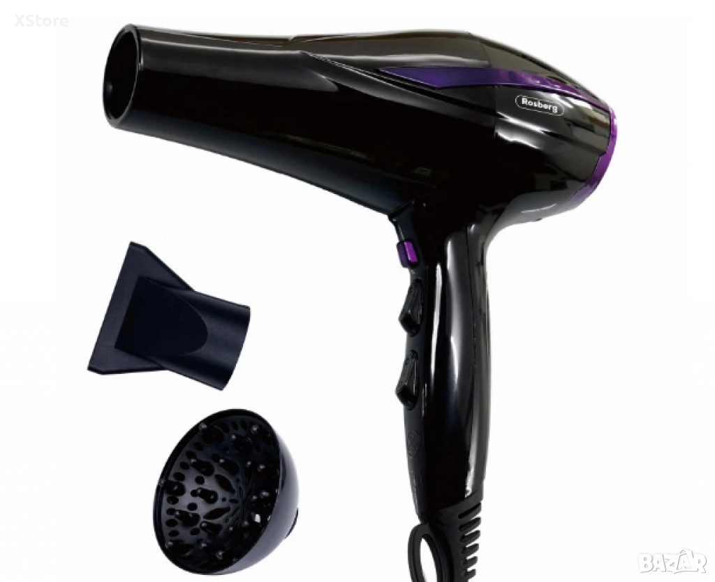 Сешоар с дифузер, 2200W, 2 скорости, 3 нива, Cool shot, снимка 1