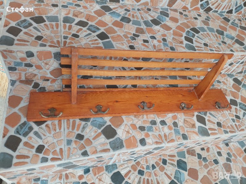 Стара дървена закачалка, снимка 1
