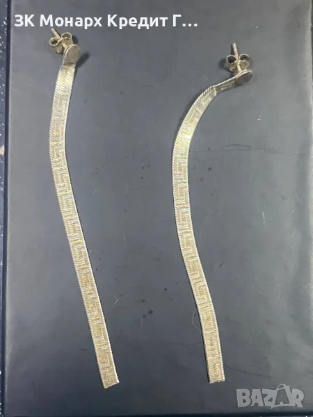 Сребърни обеци, снимка 1