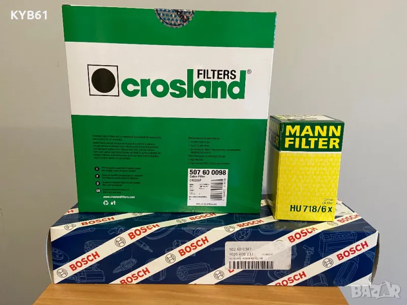 Комплект филтри-маслен,въздушен и кабин за ХОНДА АКОРД 2.2 CDTI 2006 година, снимка 1