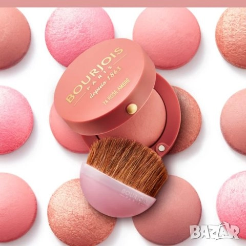 Руж с четка и огледало Bourjois - № 34 Rose D´Or, снимка 1
