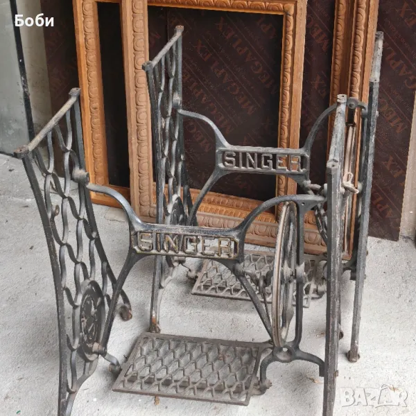 Метални крака от шевни машини , снимка 1