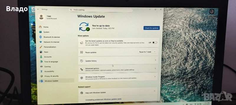 LENOVO T560 Windows 11, снимка 1
