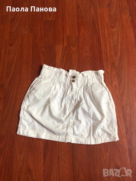 Бяла пола с ластик, снимка 1